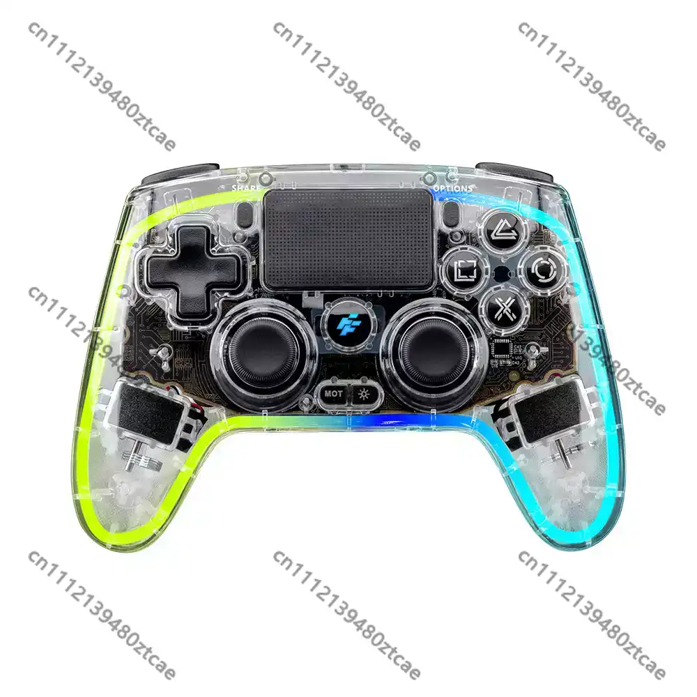 Esports Gaming Hardware - Controlador de juegos inalámbrico transparente, compatible