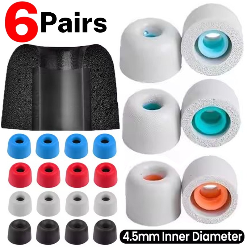 Sound Dampening Foam - 6/1 pares de auriculares de espuma