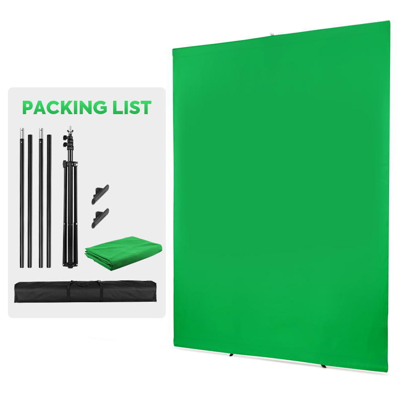 Green Screen Collapsible - Kit de soporte con fondo de