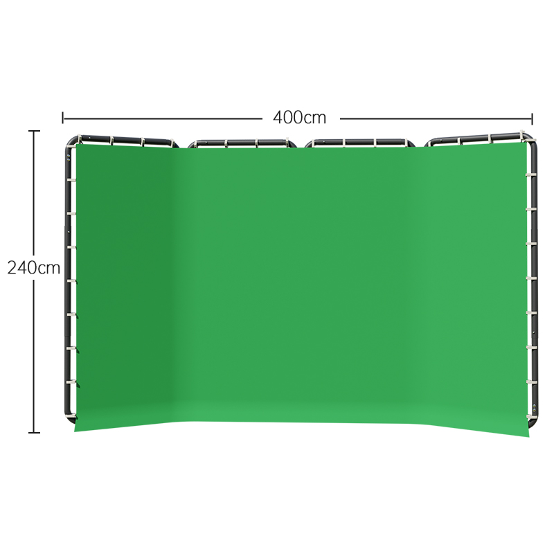 Green Screen Collapsible - Soporte de fondo SH 240x400cm con
