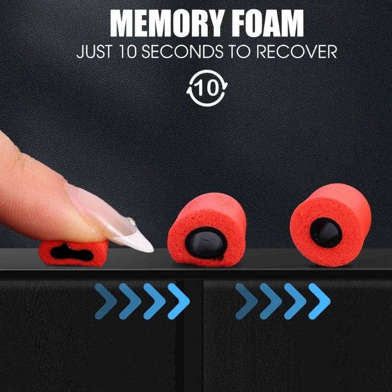 1-6 pares de auriculares de es - Sound Dampening Foam reseña y precio