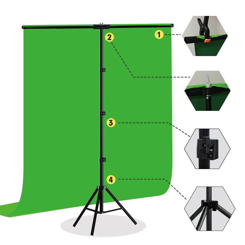 Kit de soporte de fondo en for - Green Screen Collapsible reseña y precio