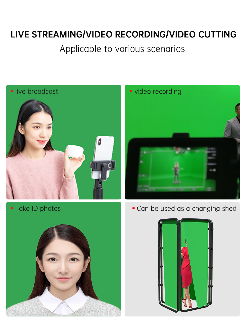 Soporte de Fondo SH 2.4x4M con - Green Screen Collapsible reseña y precio