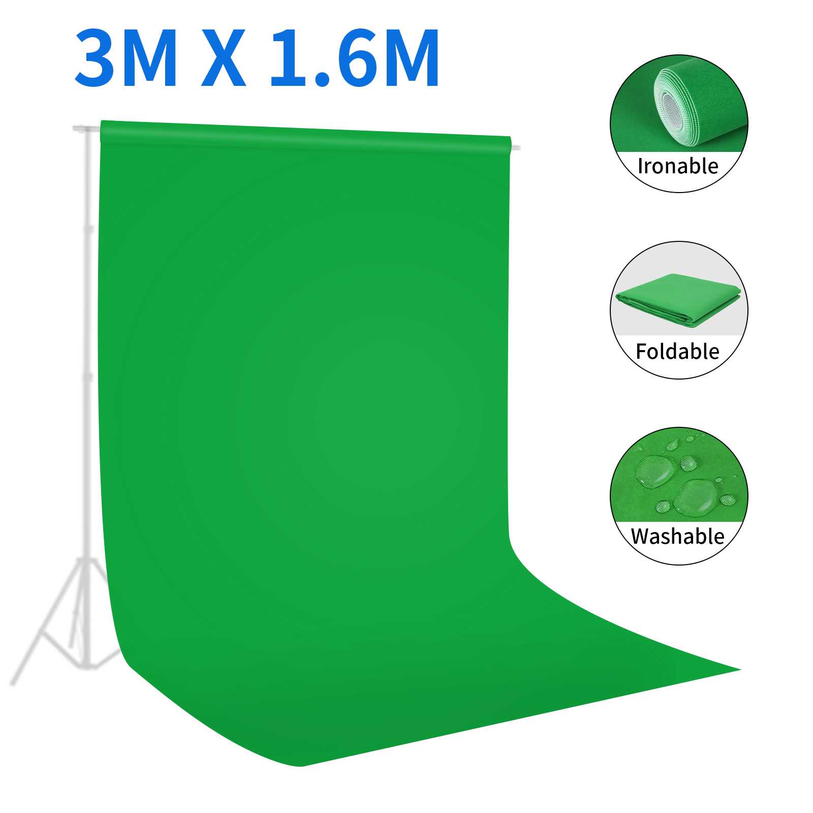 Selens-fondo de pantalla verde - Green Screen Collapsible reseña y precio