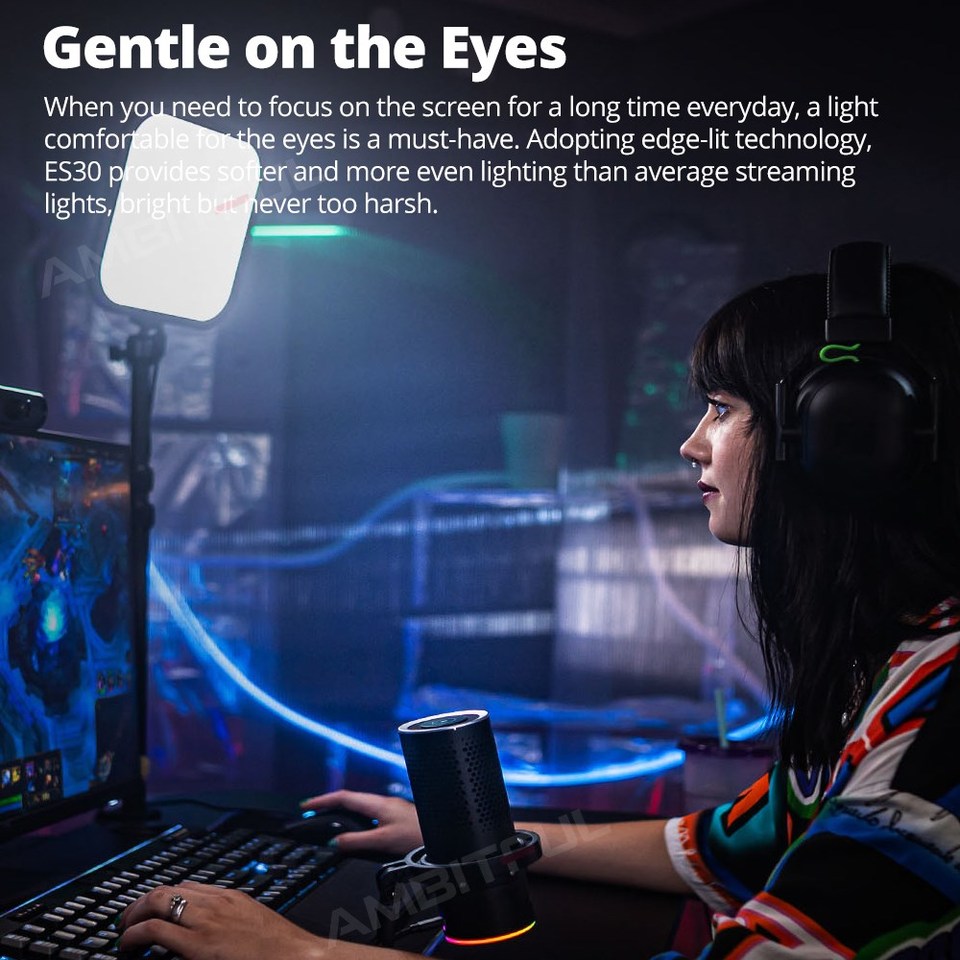 Luz LED para Juegos Godox ES30 - Esports Gaming Live reseña y precio