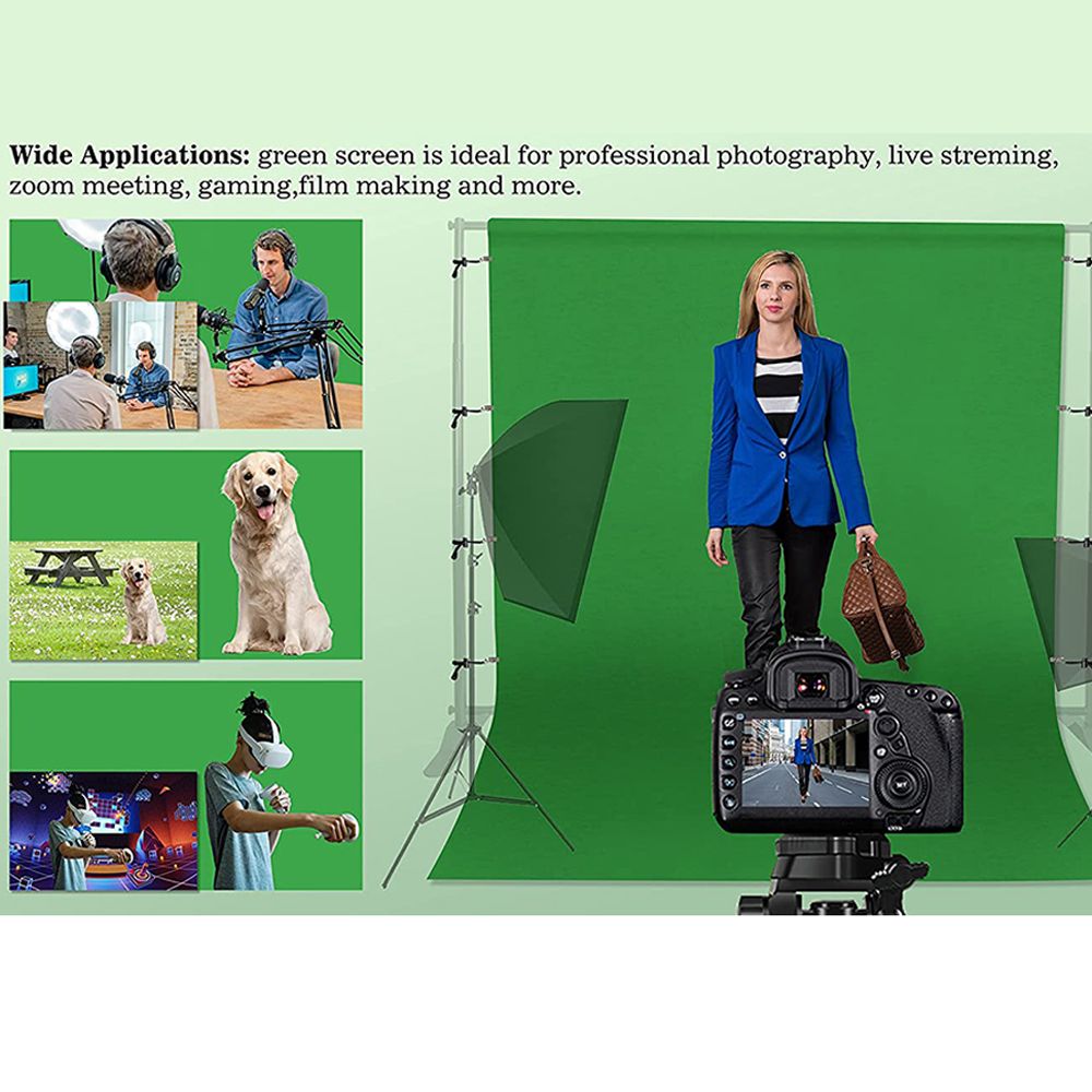 Fondo de Fotografía Liso Verde - Green Screen Collapsible reseña y precio