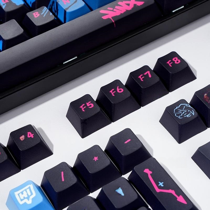 Teclas con tema de héroe Jinx, - Esports Gaming Keyboard reseña y precio