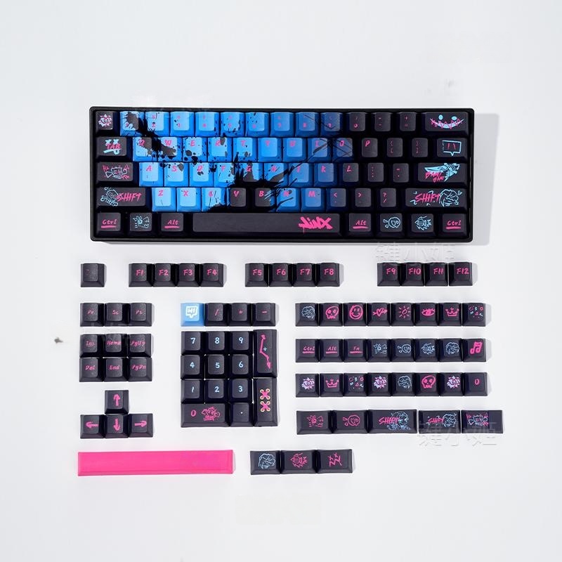 Teclas con tema de héroe Jinx, - Esports Gaming Keyboard reseña y precio