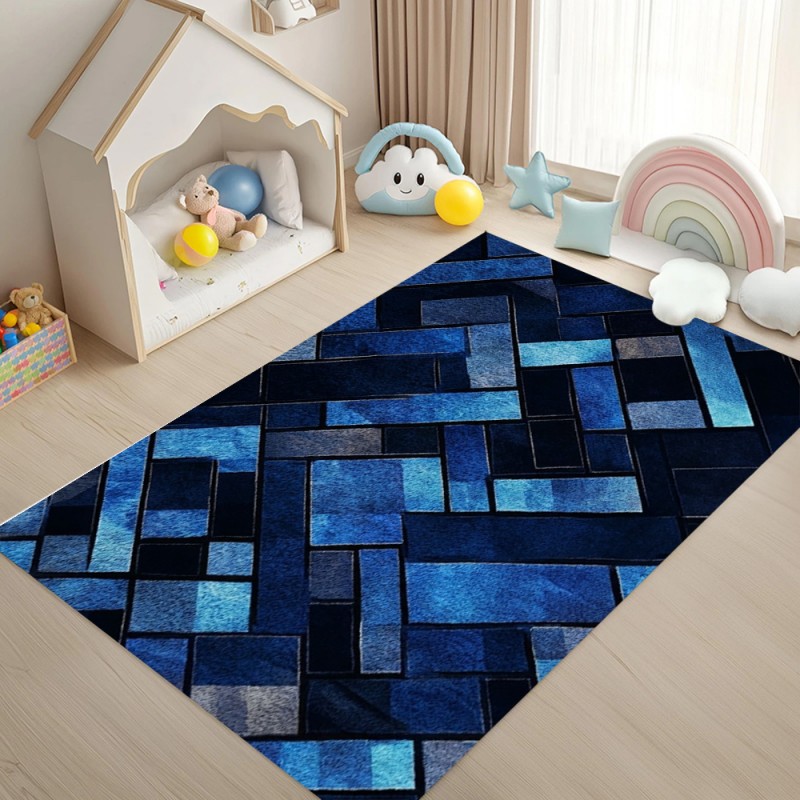 Alfombra Geométrica Azul Nórdi - Esports Gaming Live reseña y precio